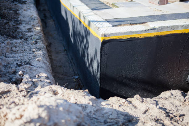Professional Waterproofing technician working in Cookstown, NJ